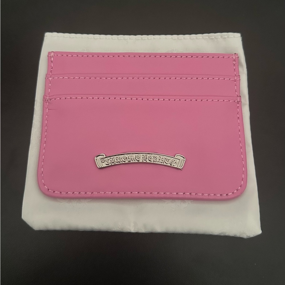 *RARE* PINK CHROME HEARTS CARDHOLDER